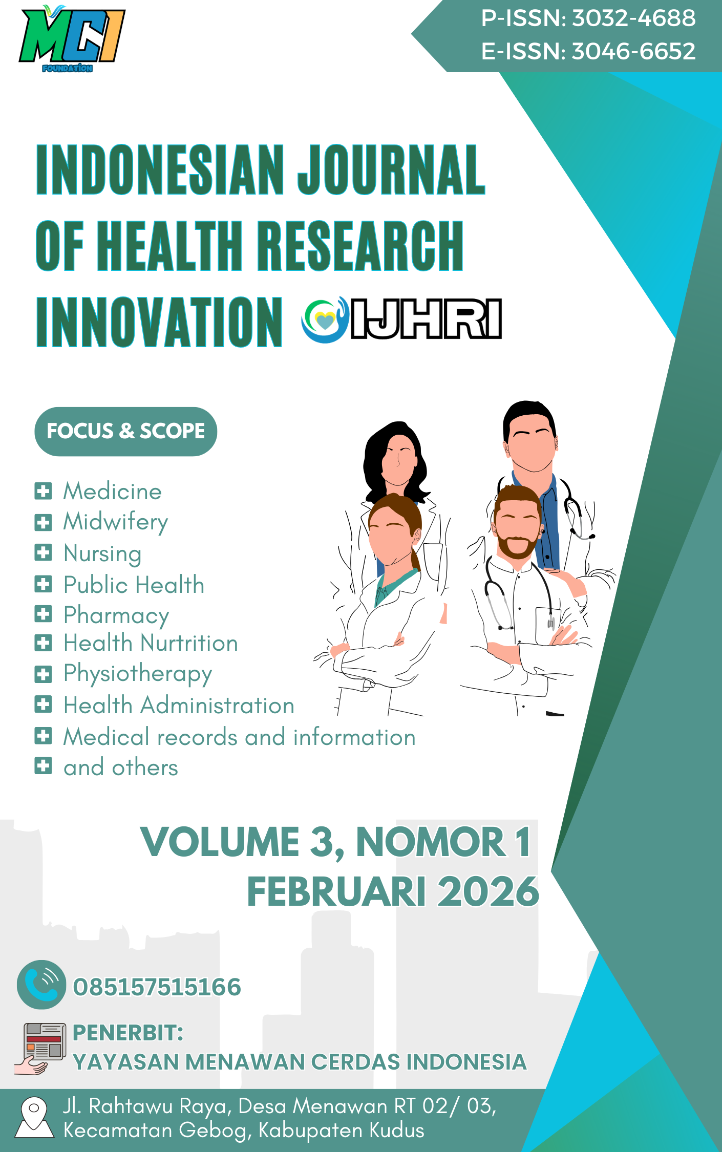 					View Vol. 3 No. 1 (2026): Indonesian Journal of Health Research Innovation
				